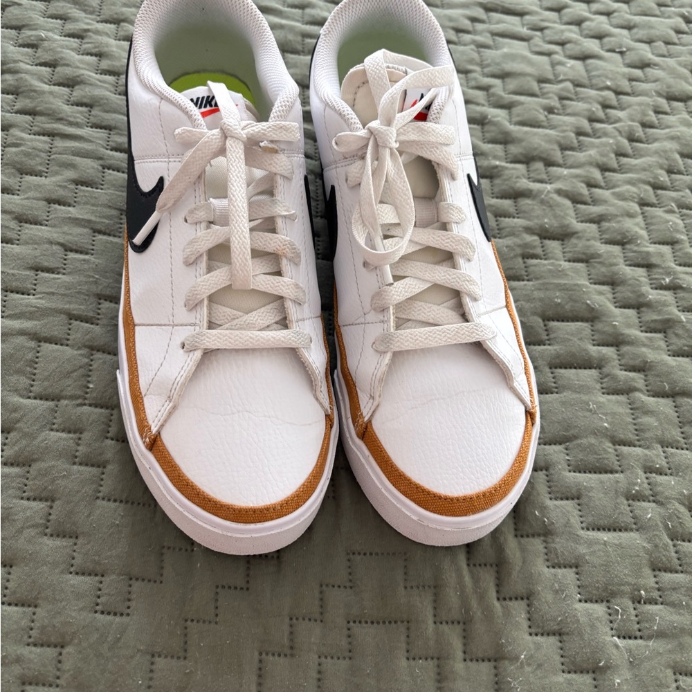Nike  White and Brown Sneakers
